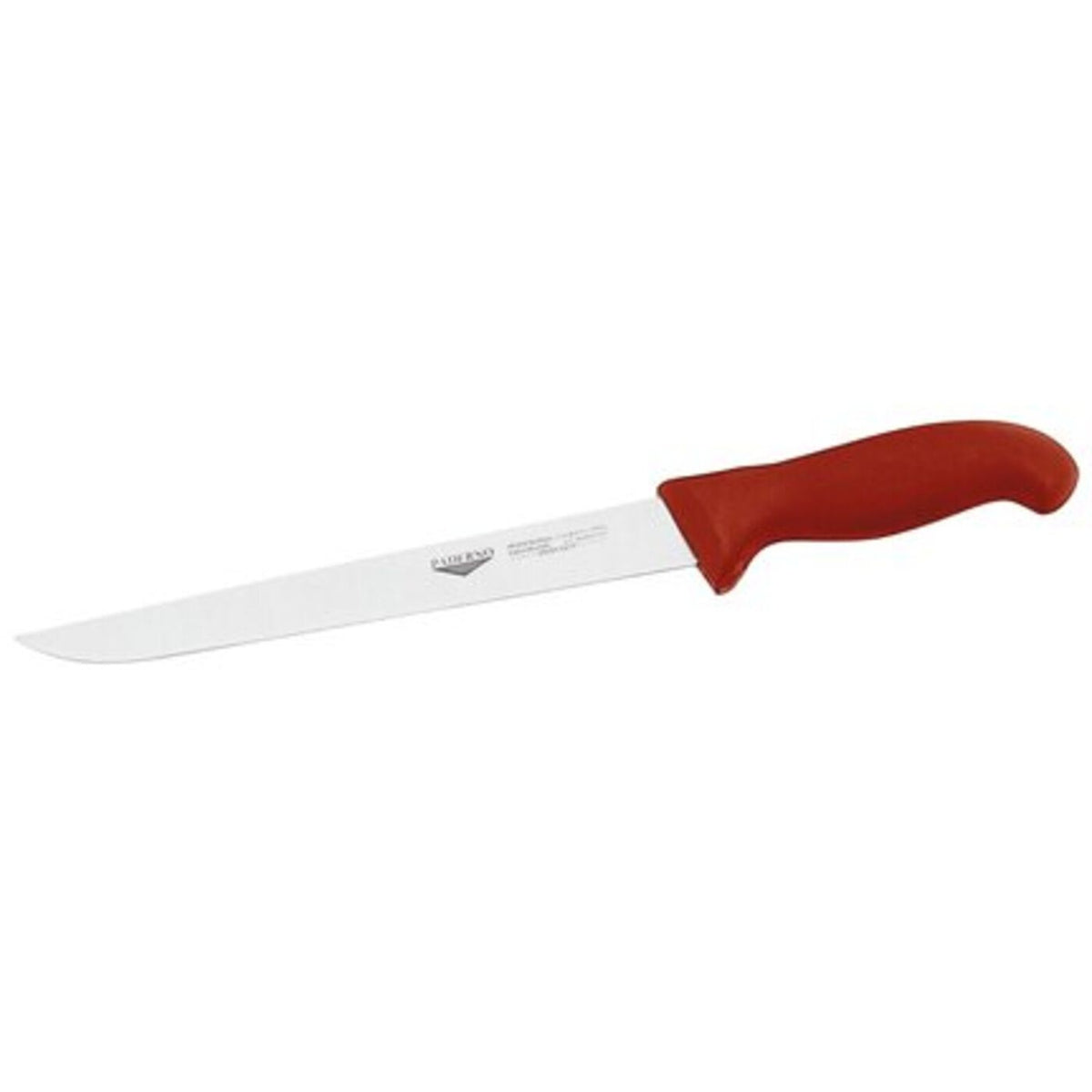 Coltello filettare 22 cm stampato manico rosso Paderno - 18015R22
