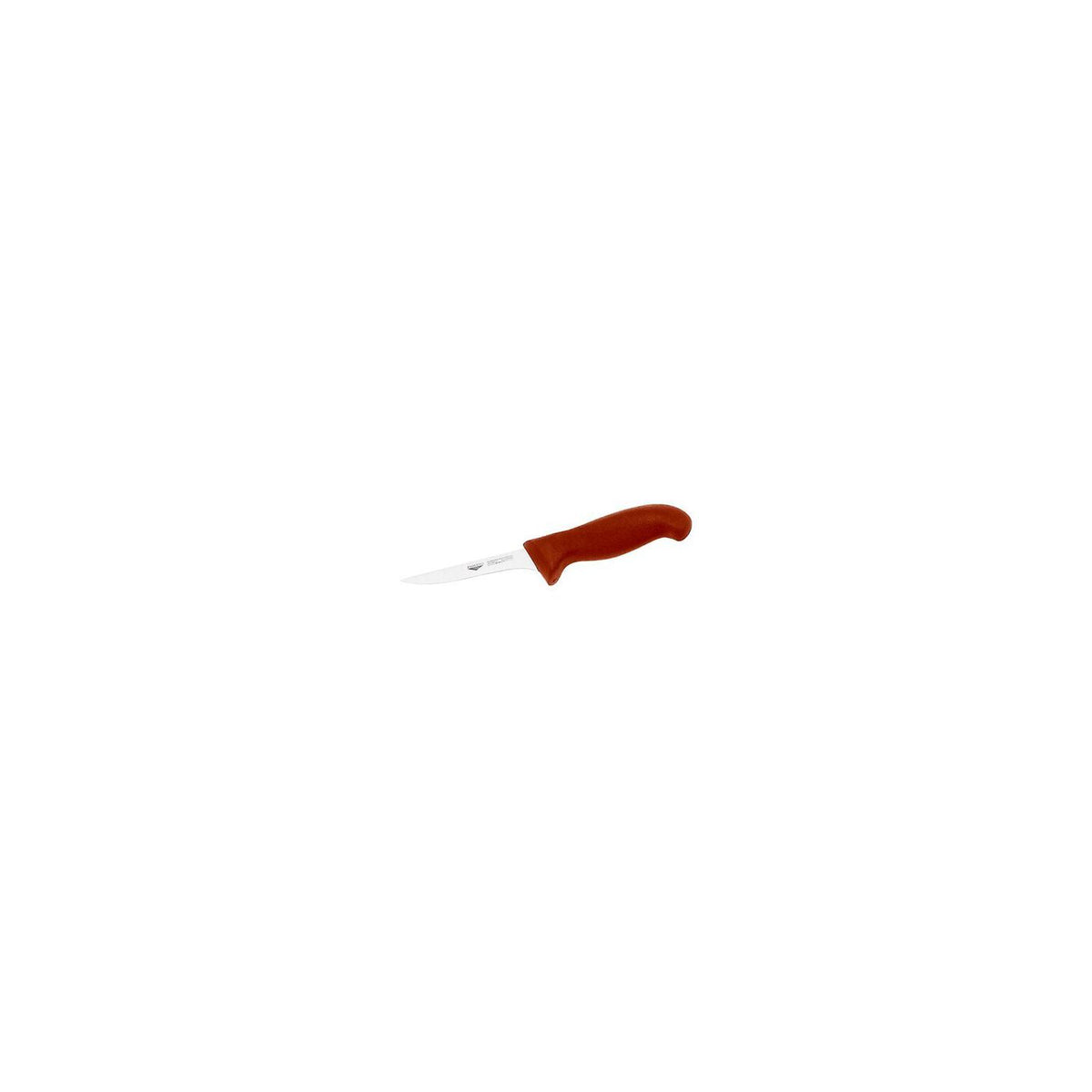 Coltello scannapolli 11 cm stampato manico rosso Paderno - 18018R11