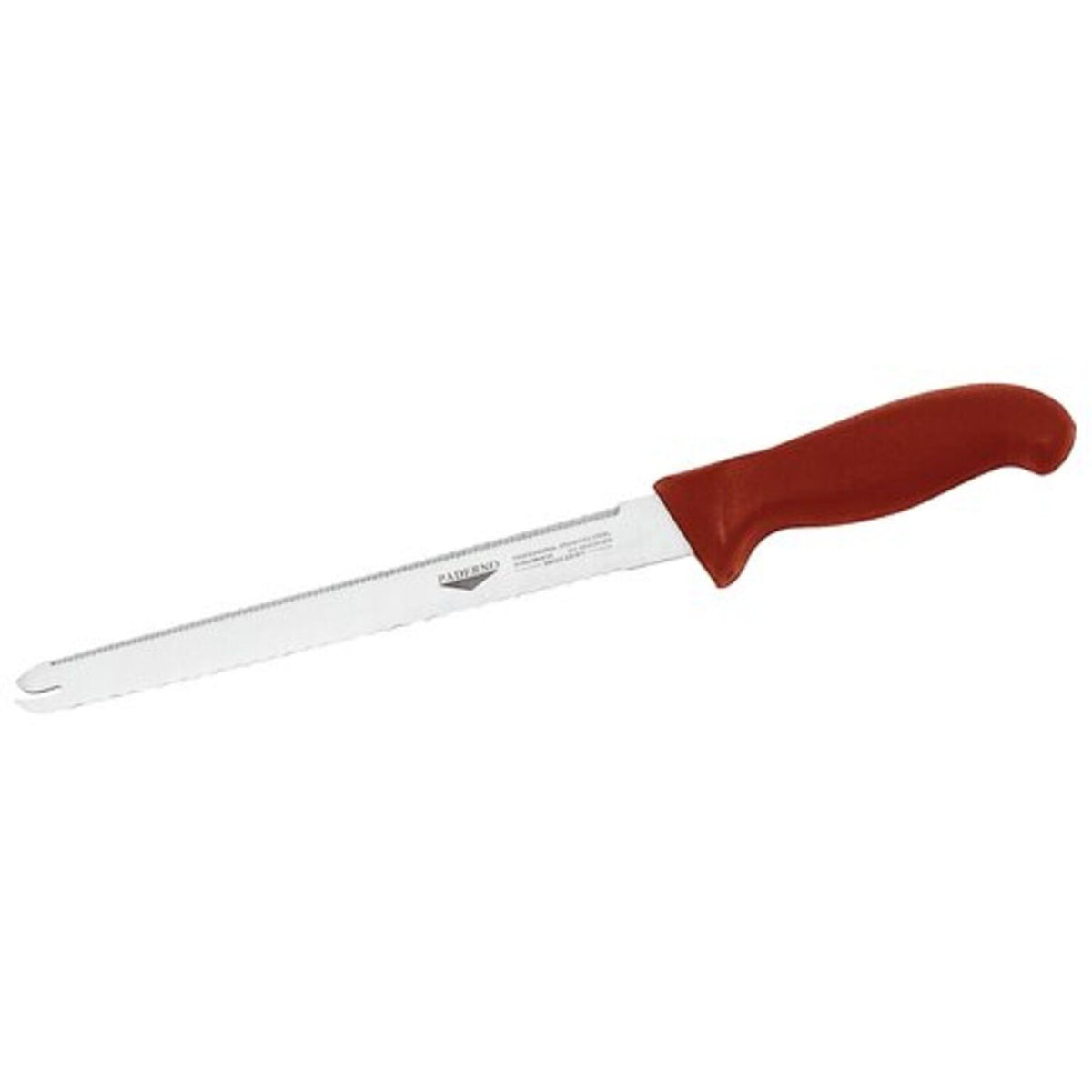 Coltello surgelati 23 cm stampato manico rosso Paderno - 18020R23