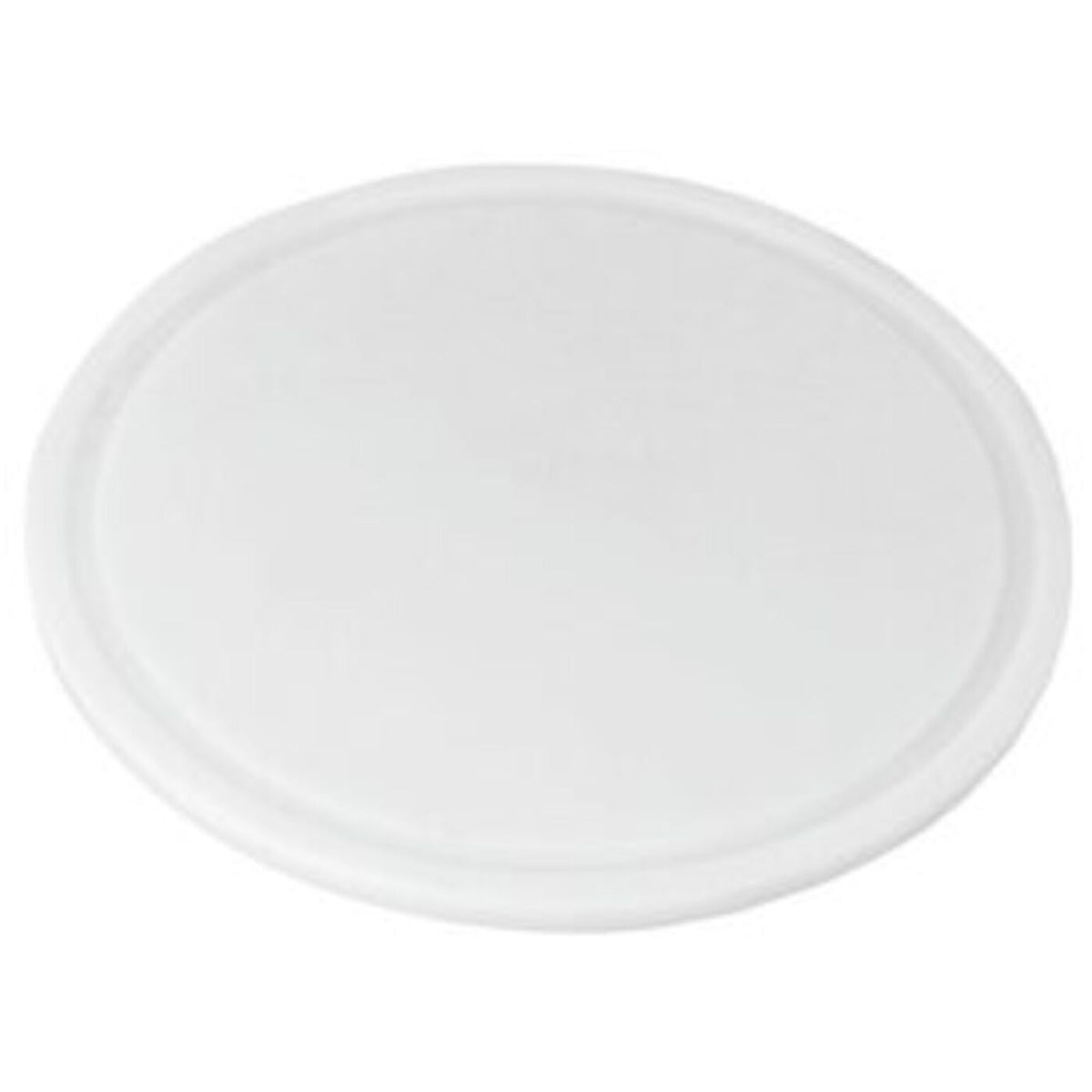 Tagliere tondo 49 cm bianco in polietilene Paderno - 42535-49