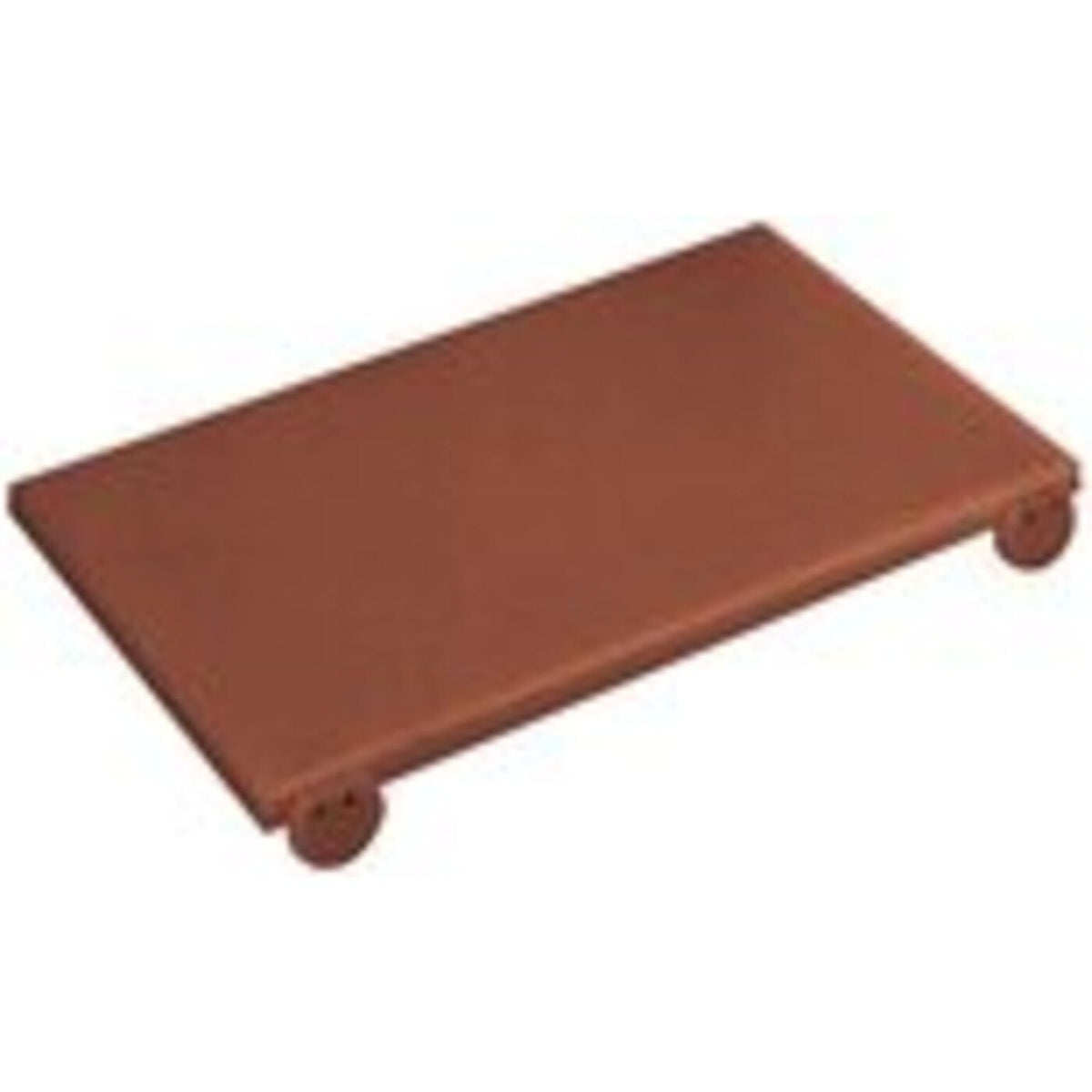 Tagliere con fermi 53 cm marrone in polietilene Paderno - 42543-02