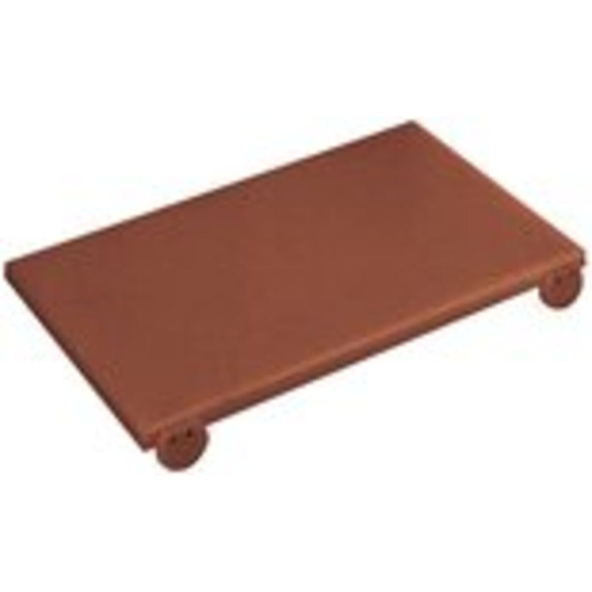 Tagliere con fermi 60 cm marrone in polietilene Paderno - 42544-02