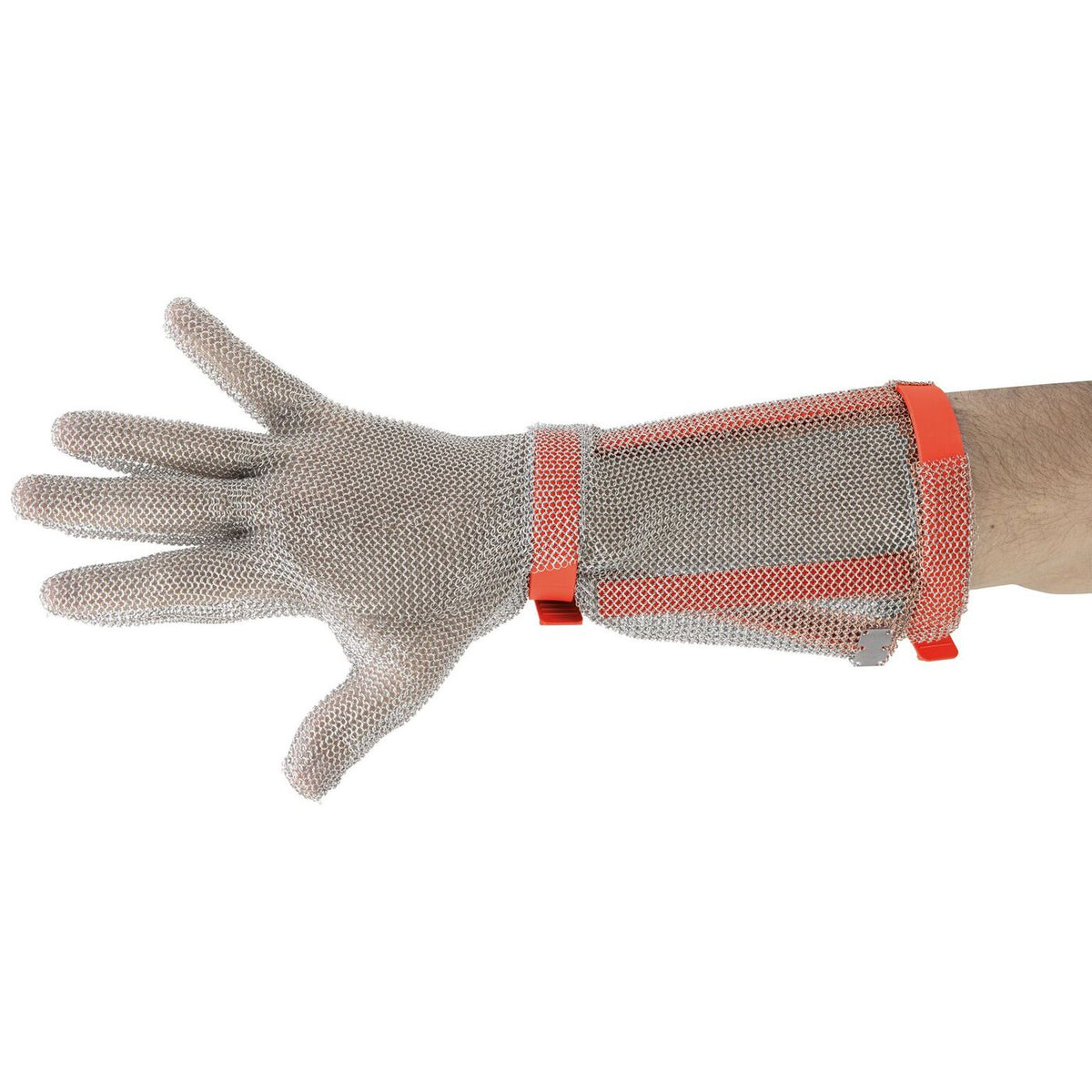 Guanto lungo in cotta di maglia taglia M Paderno - 48506-02