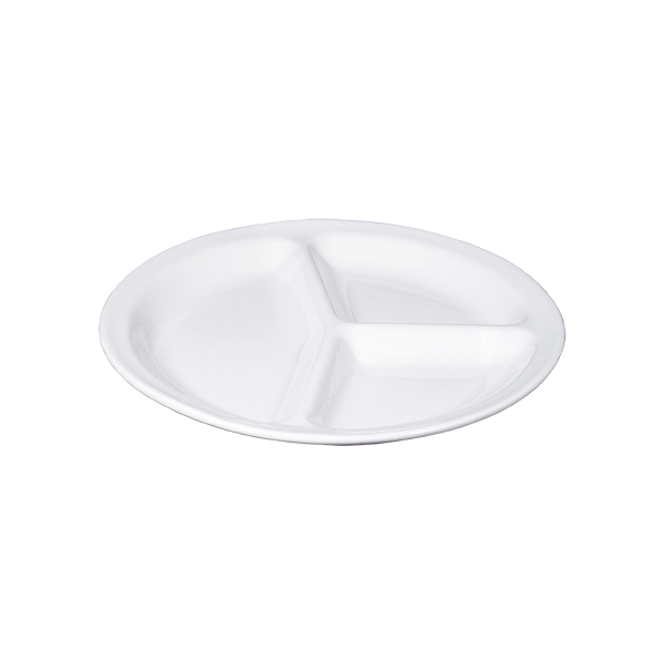 Naples white triple plate ø 30
