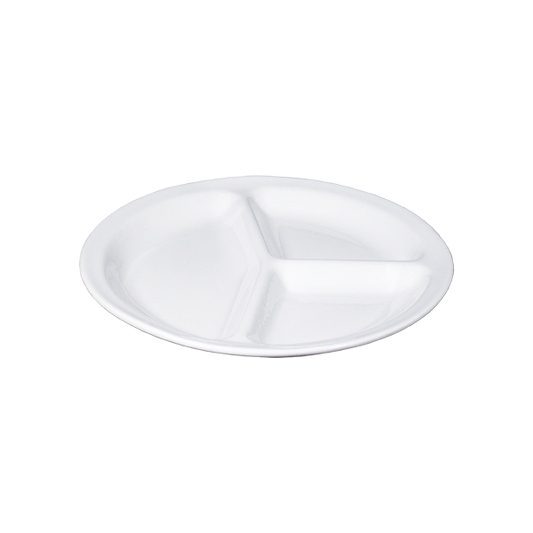 Naples white triple plate ø 30