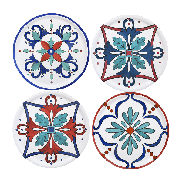 Margot set 4 piatti pizza ø31- mixed(1+1+1+1)