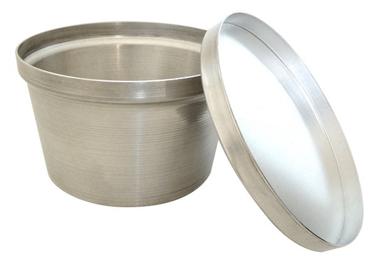 Forma cassata/spumone con coperchio 70 gr ø 6x4,2h in alluminio professionale